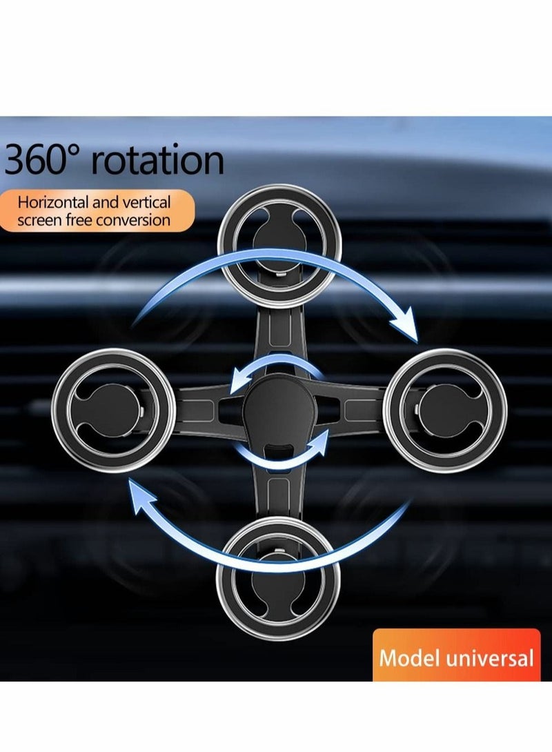 Compatible for MagSafe Car Mount 【2022 New Upgrade】 Vent 360° Rotation Magnetic Phone Holder Car, Cell iPhone 12 13 14 Pro Max/All Smart Phones(Black) - Image 4