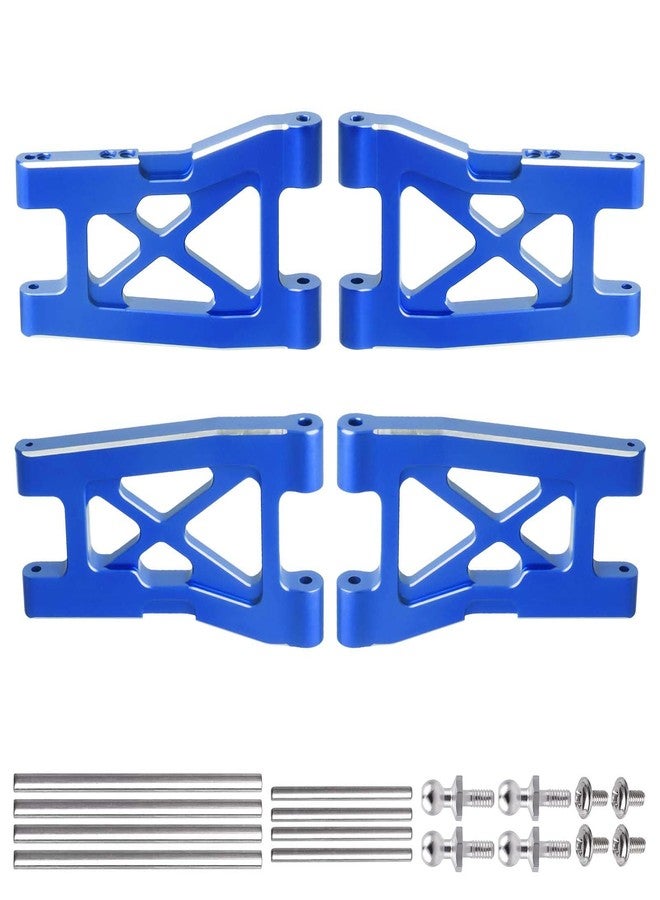 Hobbyfire Aluminum Front & Rear Suspension Arms 4-Pack Upgrades for 1/18 Traxxas LaTrax Teton Desert Prerunner SST, Replace Parts 7630 (Blue) - Image 1