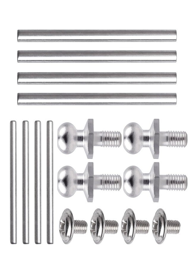 Hobbyfire Aluminum Front & Rear Suspension Arms 4-Pack Upgrades for 1/18 Traxxas LaTrax Teton Desert Prerunner SST, Replace Parts 7630 (Blue) - Image 4