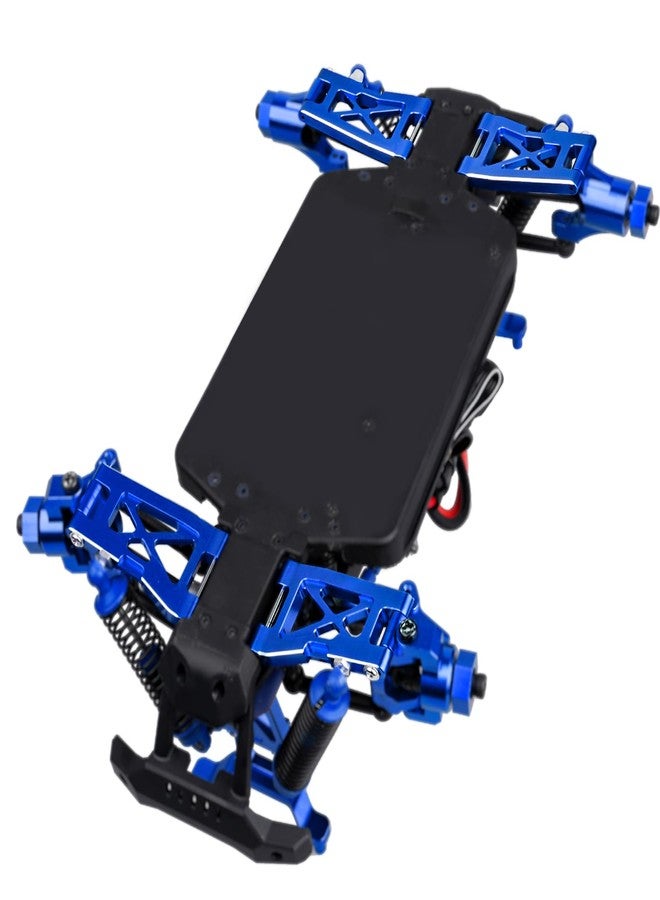 Hobbyfire Aluminum Front & Rear Suspension Arms 4-Pack Upgrades for 1/18 Traxxas LaTrax Teton Desert Prerunner SST, Replace Parts 7630 (Blue) - Image 3