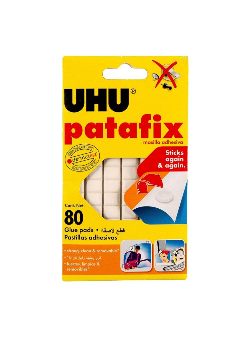 UHU عبوة لاصق UHU Patafix تحتوي على 80 قطعة