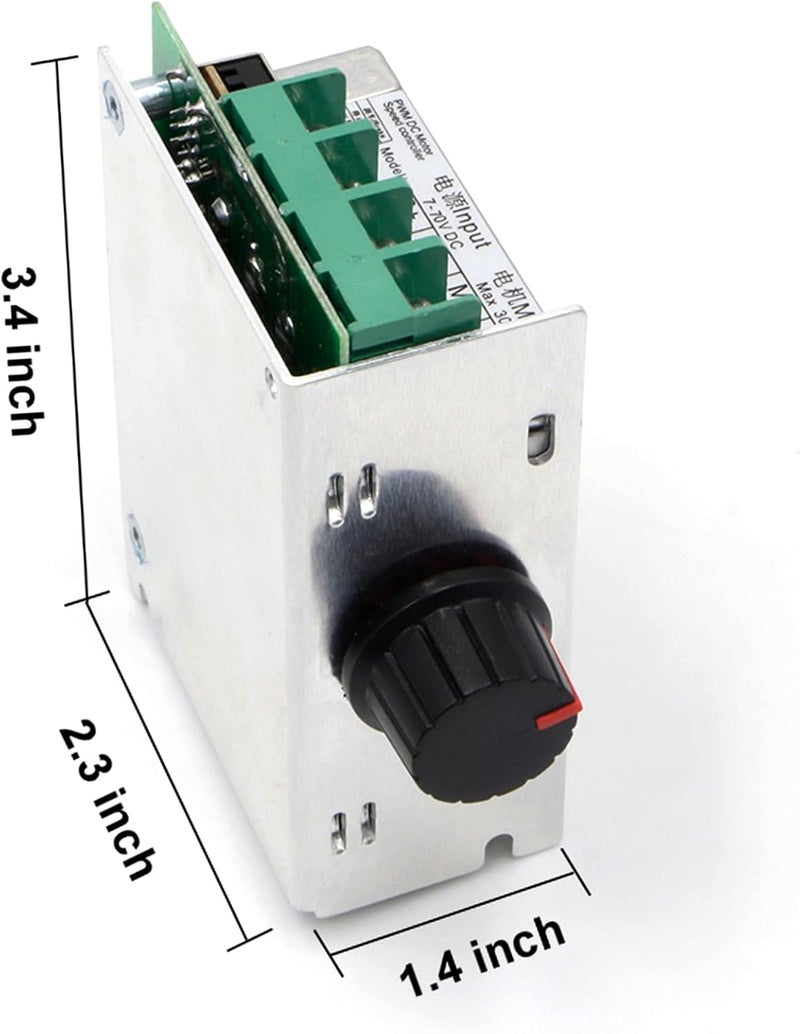 RioRand 7-70V PWM DC Motor Speed Controller Switch 30A - Image 2