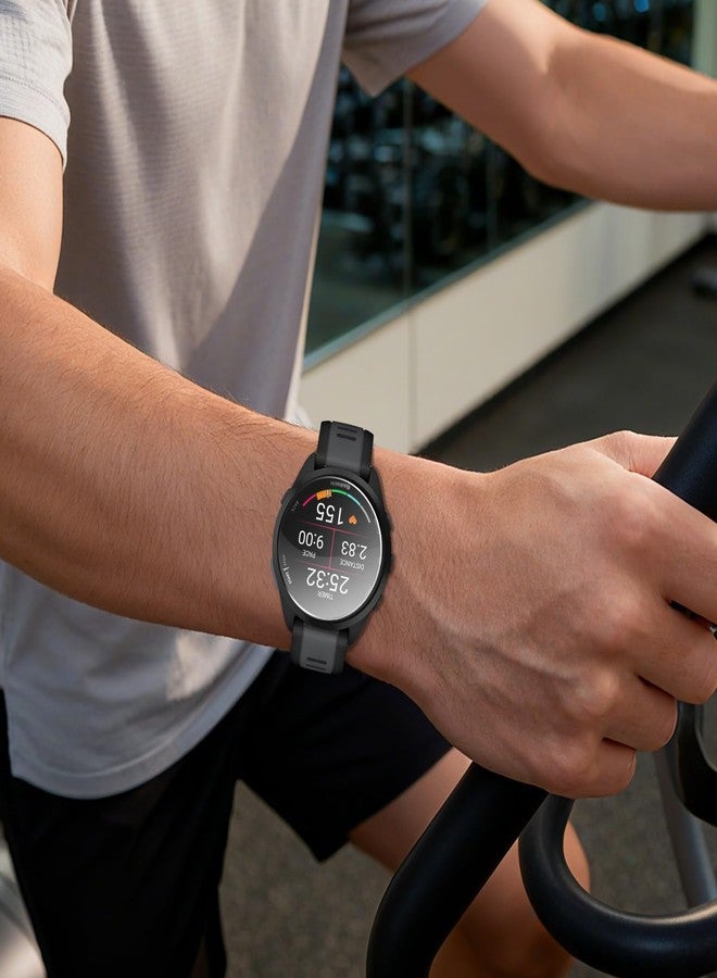 Fintie 6 Pack Screen Protector Compatible with Garmin Forerunner 165/165 Music Smartwatch - Anti-Scratch, High Definition Clear Protective Film with Silicone Anti-Dust Plug - Image 3