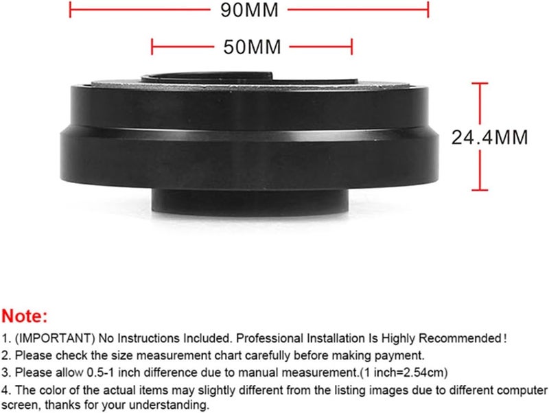 DEMULAX Yellow Steering Wheel Quick Release Hub Adapter - Image 2