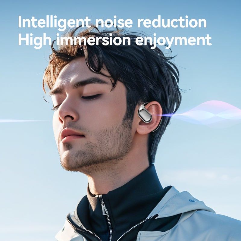 Open Bluetooth Wireless Headphones ，Ultra-Comfort,Lightweight Design,Intelligent Adjustment.Clear Calls,Bluetooth Headset for Workout/Running,M75 Black. - Image 5