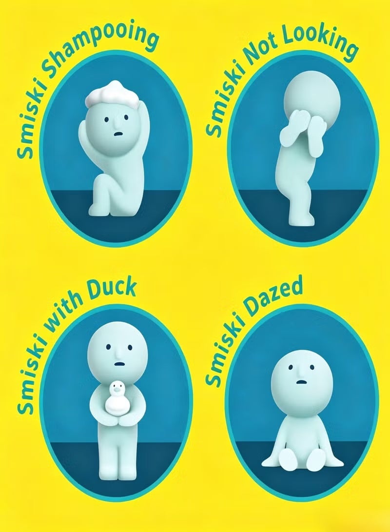 Smiski [1pc - High Quality] Smiski Bath Series Glow-in-the-Dark Creature (Blind Box Edition) - Image 4