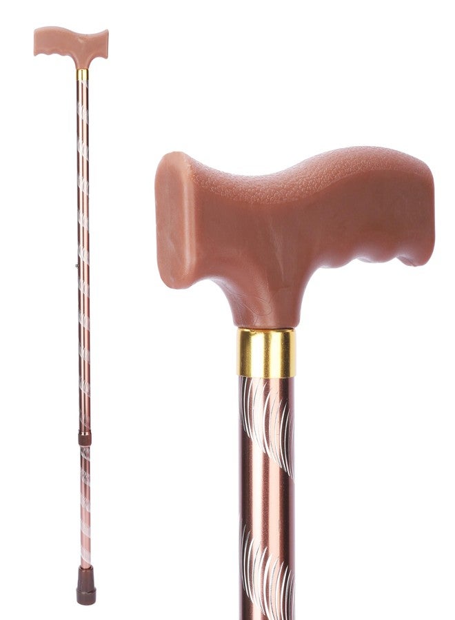 iwalk; Changing Lives Men and Women Adjustable Cane Offset Walking Stick (Copper) - Image 1