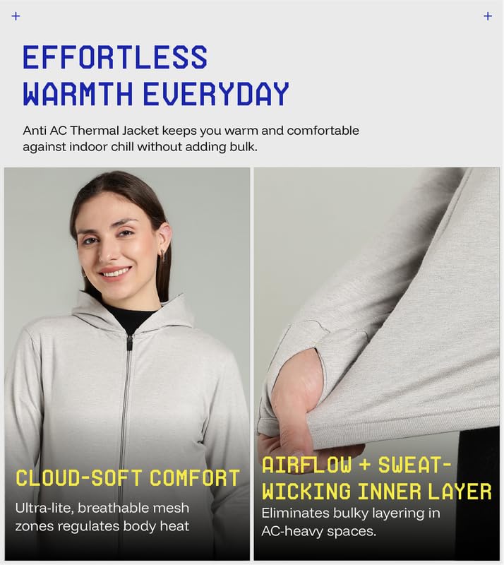 BLUE TYGA Womens Anti-AC Thermal Jacket Pro – Winter Jacket with Ultra-Lightweight HeatTrap™ Technology for Office, Flight, Travel & Indoor Cold Weather - Image 5
