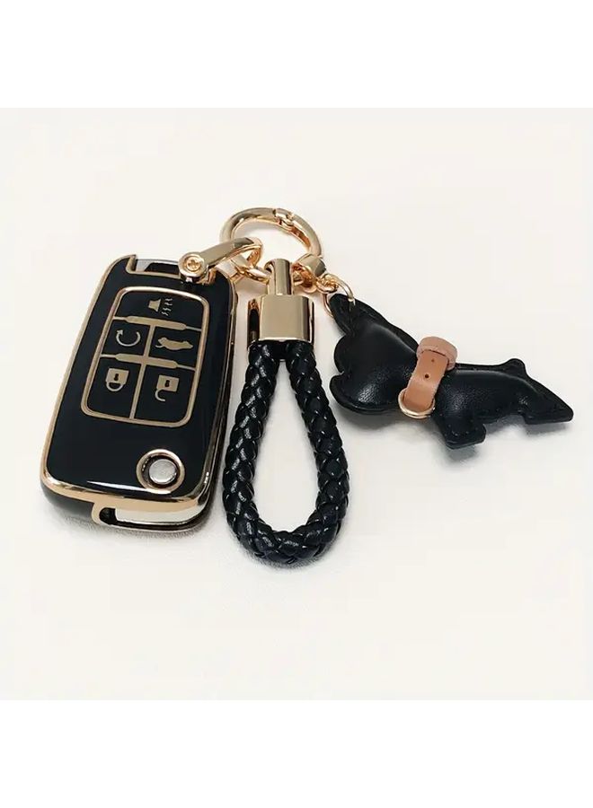White Puppy Shape Key Fob Cover Full Protection Flexible TPU Case - Image 3