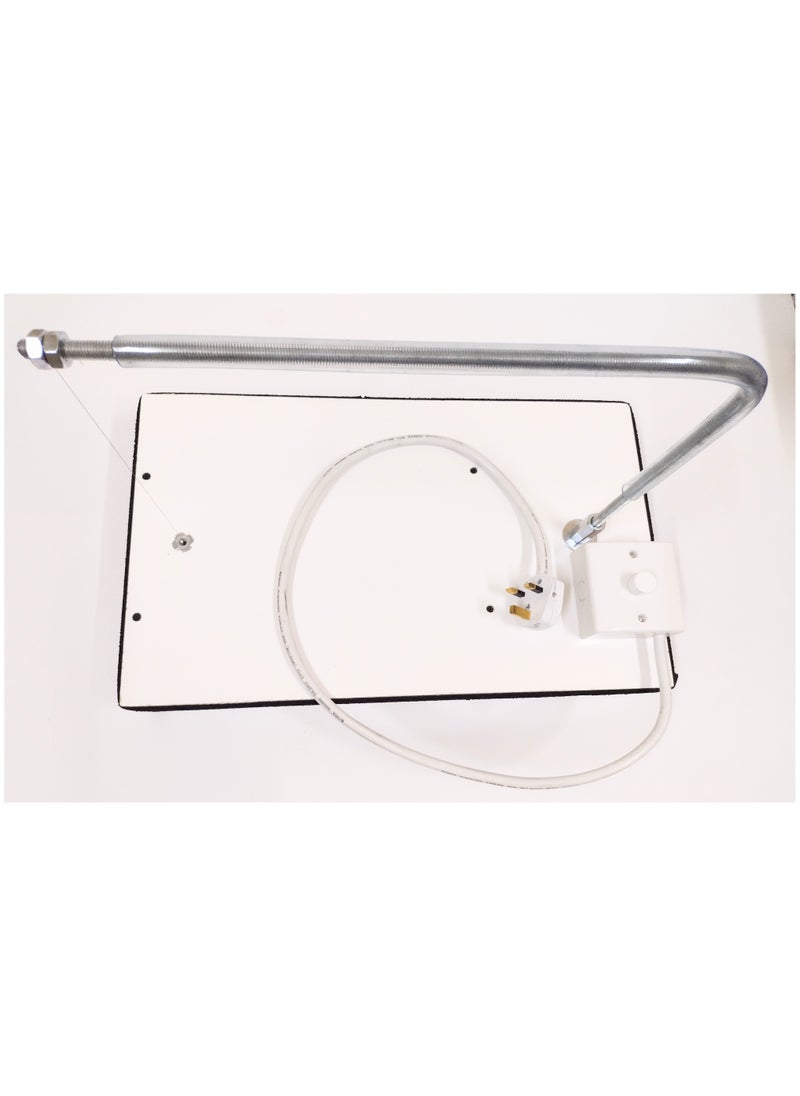 Generic - Styrofoam cutter for light foam and sponge,220 V , fixed on a flat wooden base 50cm*30cm, cutting axis height up to 25cm, removable and installable spiral cutting axis - Image 1