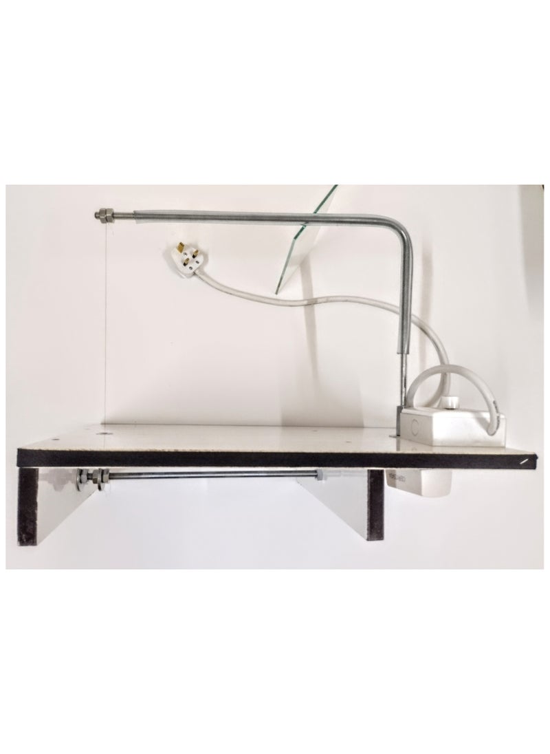 Generic - Styrofoam cutter for light foam and sponge,220 V , fixed on a flat wooden base 50cm*30cm, cutting axis height up to 25cm, removable and installable spiral cutting axis - Image 1