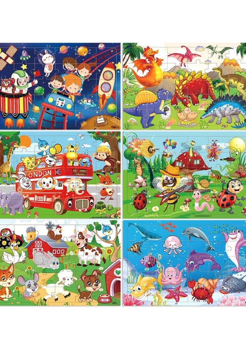 Wooden Jigsaw Puzzles for Kids ages 3-5 Year Old 30 Piece Colorful Wooden Puzzles for Toddler