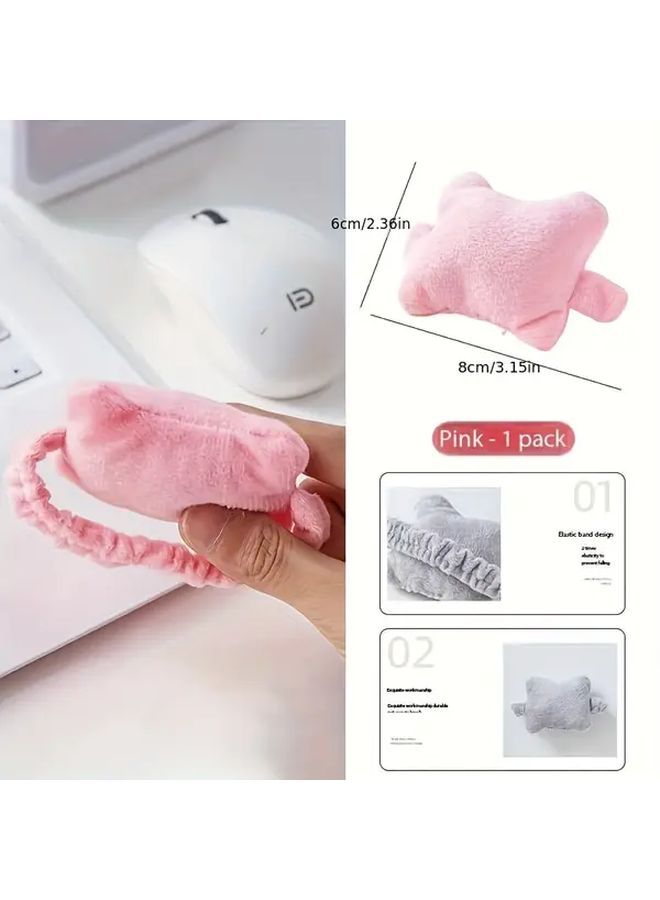 Pink Ergonomic Wrist Support Mouse Pad Cushion For Office Typing Comfort - Image 3