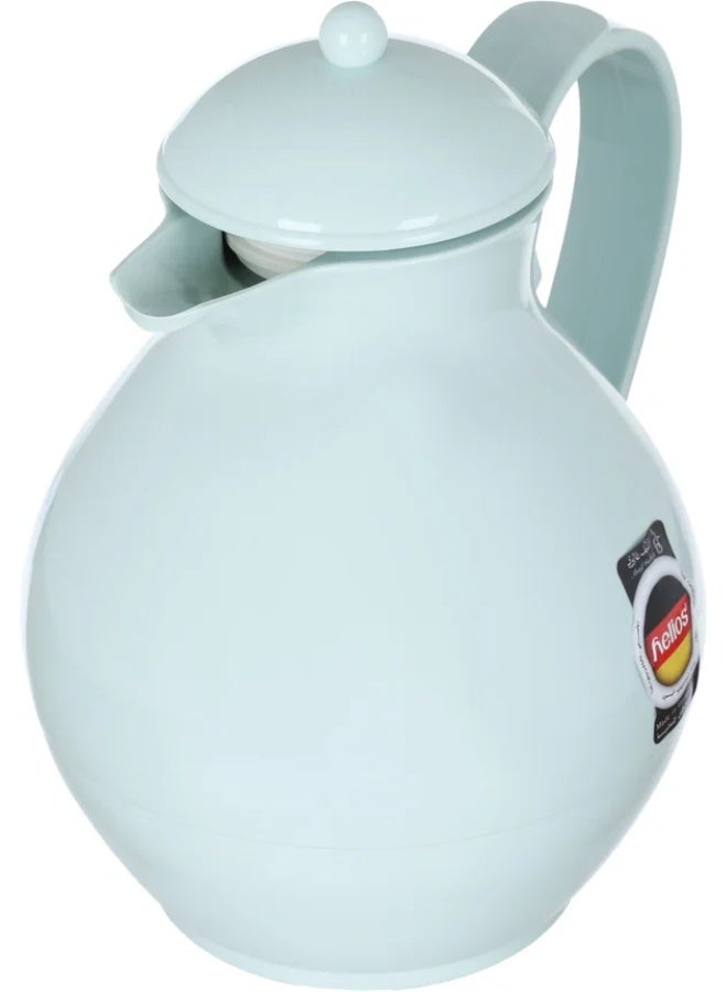 helios Thermos, 1 liter, thermal glass inner shell, plastic outer shell - pearly white - Image 3