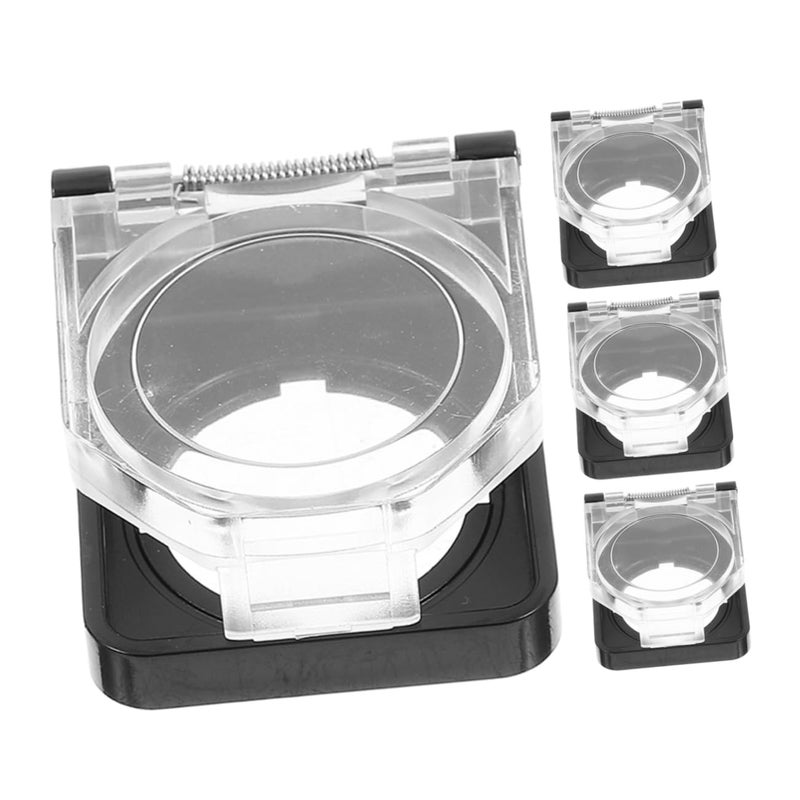 PRETYZOOM 4pcs Waterproof Power Button Ignition Cover Safety Cap for Car Start Button Water Proof Switch Cover for Home Office - Image 1