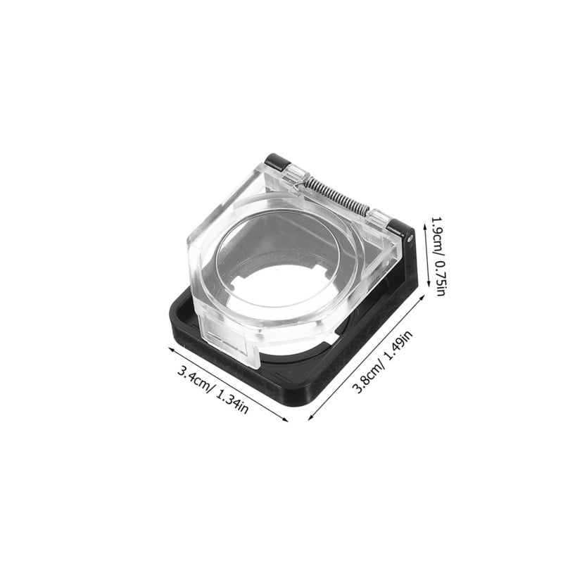 PRETYZOOM 4pcs Waterproof Power Button Ignition Cover Safety Cap for Car Start Button Water Proof Switch Cover for Home Office - Image 2