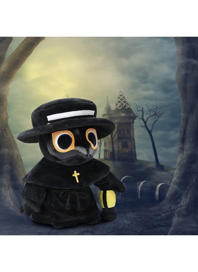 AULUDA Plague Doctor Plush Toy 16 Big Weighted Spook Cute Stuffed Plushie Pillow Doll Soft Large Fluffy Halloween Hugging Cushion Decor Present For Kids And Adults  - Image 5