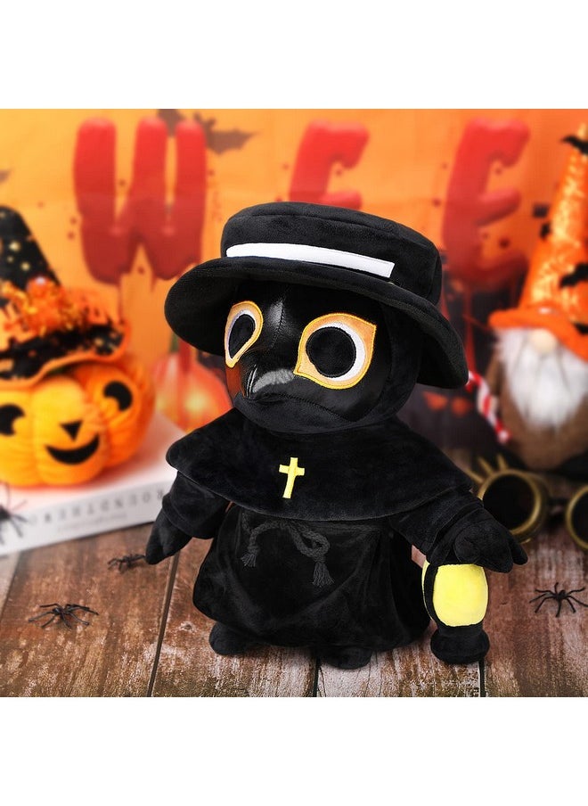 AULUDA Plague Doctor Plush Toy 16 Big Weighted Spook Cute Stuffed Plushie Pillow Doll Soft Large Fluffy Halloween Hugging Cushion Decor Present For Kids And Adults  - Image 3