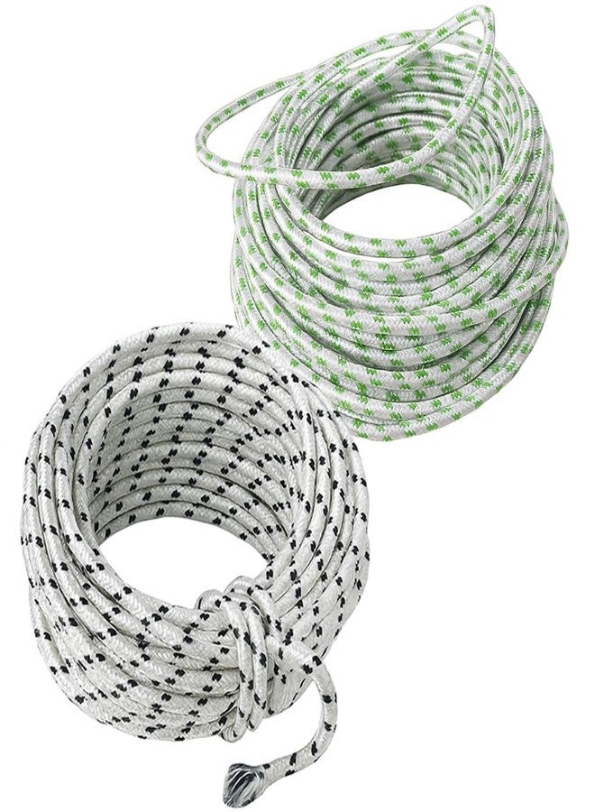Kabi Aggro Clothesline Rope, 20 Metres Each, Pack of 2, Polyester, White and Green (2) - Image 1