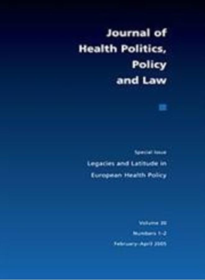 Legacies and Latitude in European Health Policy 