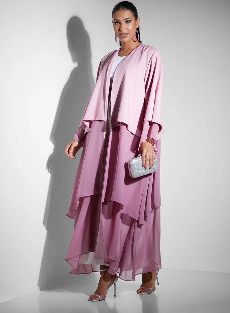 Namshi x Modanisa Tiered Ombre Abaya