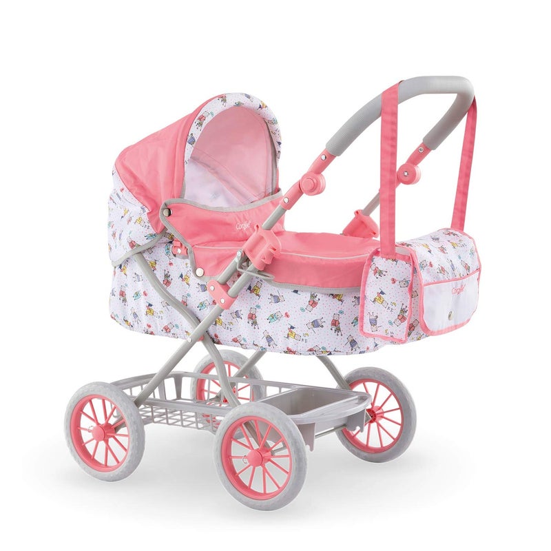 Corolle  Mon Grand Poupon Carriage Stroller  Adjustable Handle Folding Design for 14 17  20 Baby Dolls - Image 2