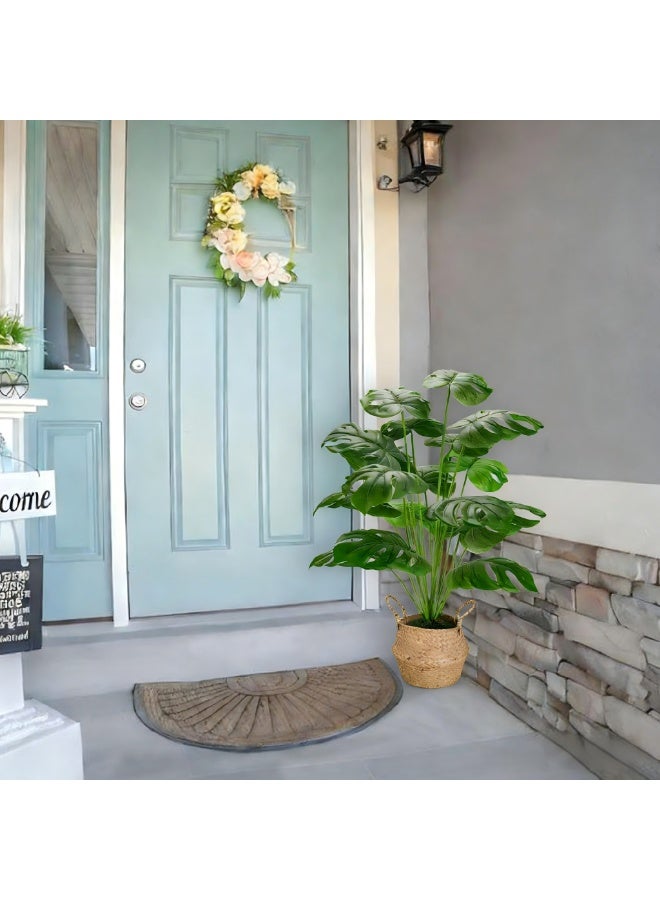 NNEWVANTE Fake Plants Large Artificial Monstera Faux Potted Plants Indoor Tall for Outdoor Living Room House Floor Front Porch Tree Decor - Image 3
