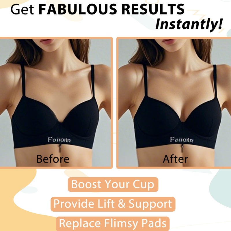 Nimiah Super Thick Push-up Inserts, 2 Pairs Sew in Bra Cups for Dress, Breast Enhancer Add Cleavage Instantly in Swimsuits Sports Tops - Image 2