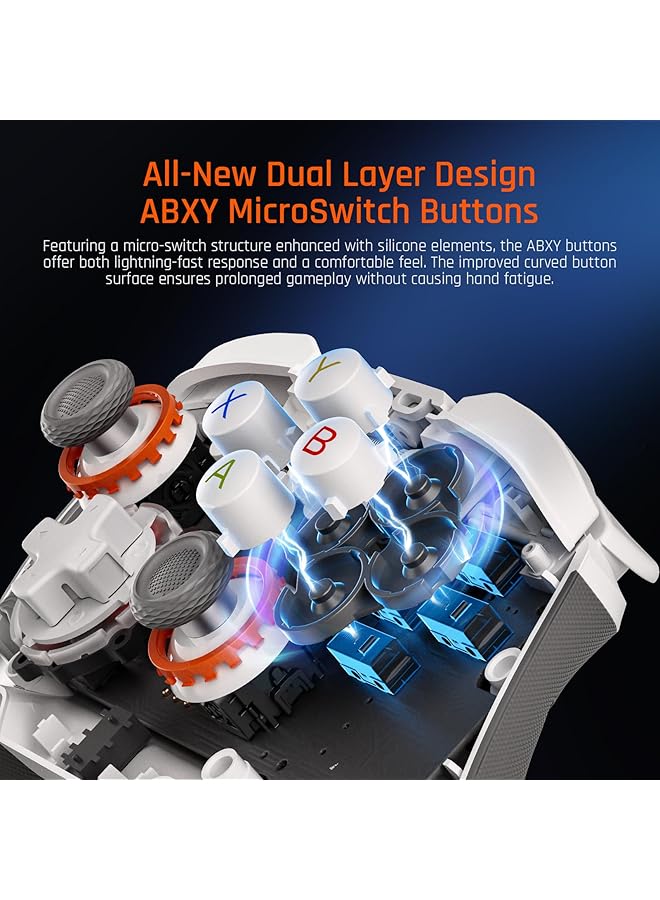 BIGBIG WON Blitz2 Wireless Controller 16 Fully Mechanical Micro Switch 2000Hz Report Rate Tmr Electromagnetic Joysticks Pc Controller For Pc/Switch/Ios/Android [Windows] - Image 4