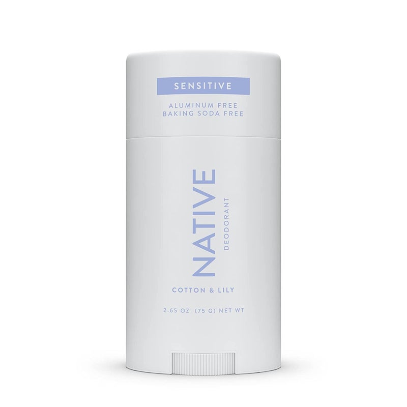 Native Sensitive Deodorant  Natural Deodorant for Women and Men  Aluminum Free  Baking Soda Free  Phthalate Free  Talc Free  coconut Oil and Shea Butter  cotton & Lily (Sensitive)