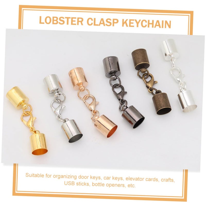 60 Pcs Mixed Colors Lobster Claw Clasps For DIY Jewelry Making Keychains Bracelets Necklaces - Image 4