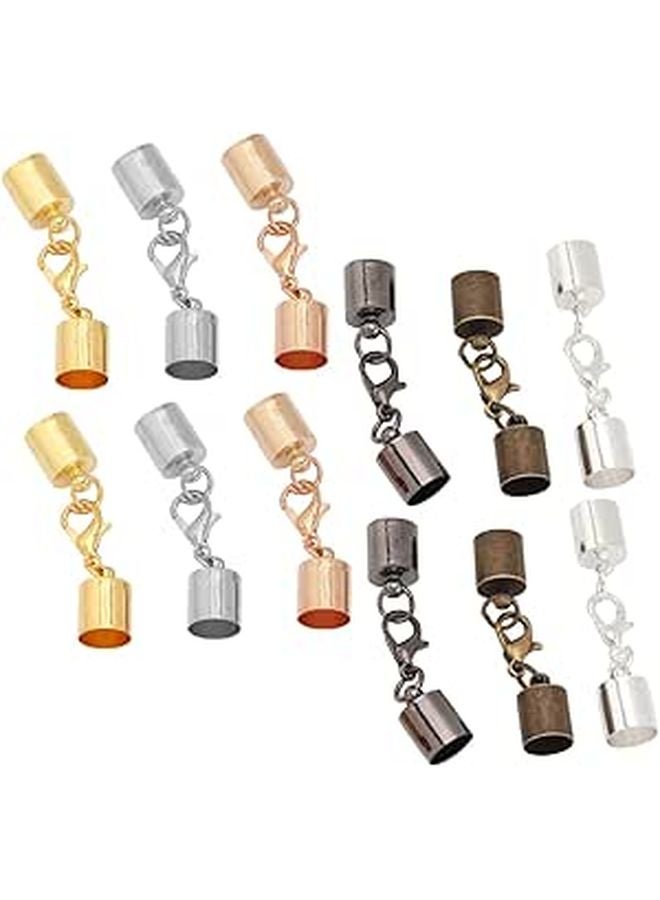60 Pcs Mixed Colors Lobster Claw Clasps For DIY Jewelry Making Keychains Bracelets Necklaces - Image 1