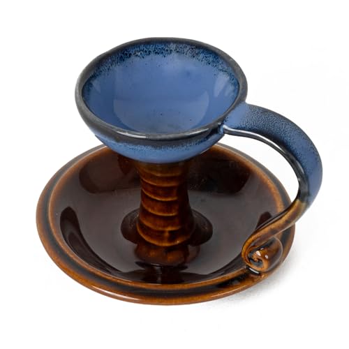 Bodhi House Ceramic Dhuna Loban Burner, Round Dhooni Dhoop Dani Incense Burner, Table-Top Incense Holder for Loban, Elegant and Traditional Dhoop Dani for Purifying Home - Image 3
