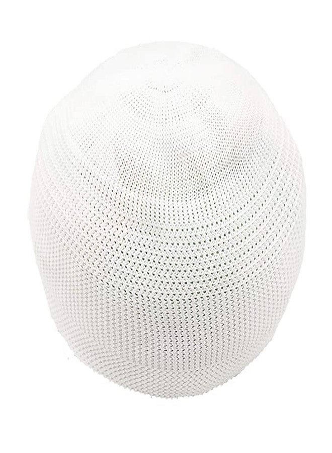 santarms قبعة سانترامز الإسلامية للصلاة للرجال أو الأولاد (6 قبعات) بيضاء - Image 3