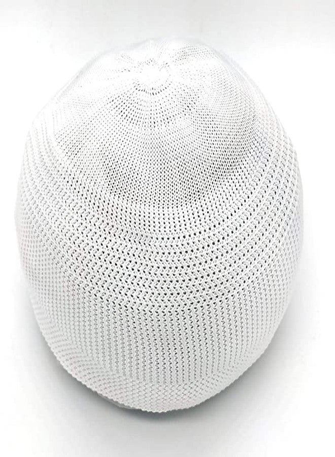 santarms قبعة سانترامز الإسلامية للصلاة للرجال أو الأولاد (6 قبعات) بيضاء - Image 4