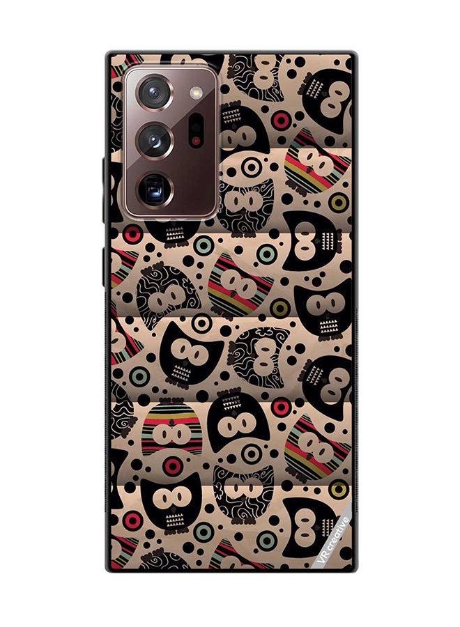 VR CREATIVE Protective Case Cover For Samsung Galaxy Note20 Ultra 5G Cartoon Owl Design Multicolour - Image 1