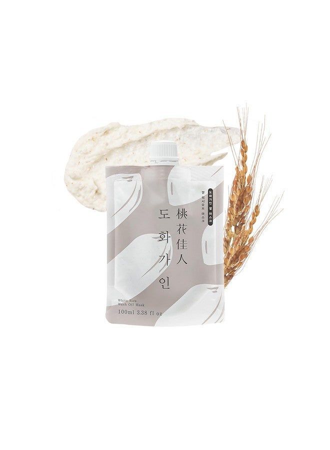 House of Dohwa, Rice Korean Face Mask l Wash Off Face Mask Skin Care Produced from Domestically Harvested Ingredients, Hydrating & Soothing l 3.38 fl. Oz - Image 1