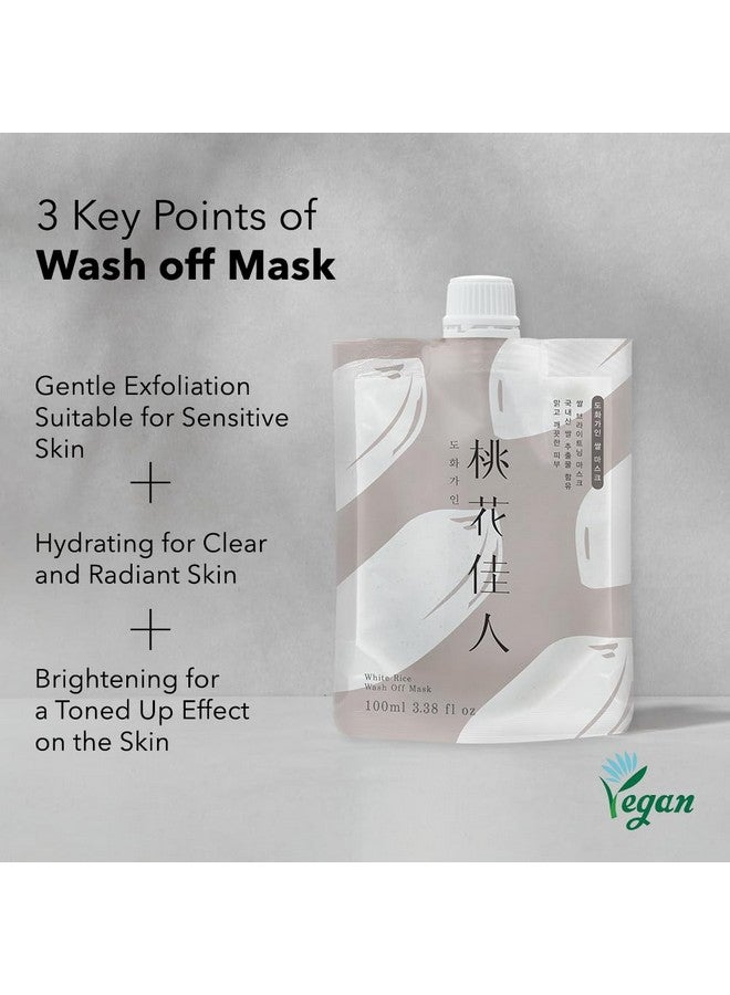 House of Dohwa, Rice Korean Face Mask l Wash Off Face Mask Skin Care Produced from Domestically Harvested Ingredients, Hydrating & Soothing l 3.38 fl. Oz - Image 2