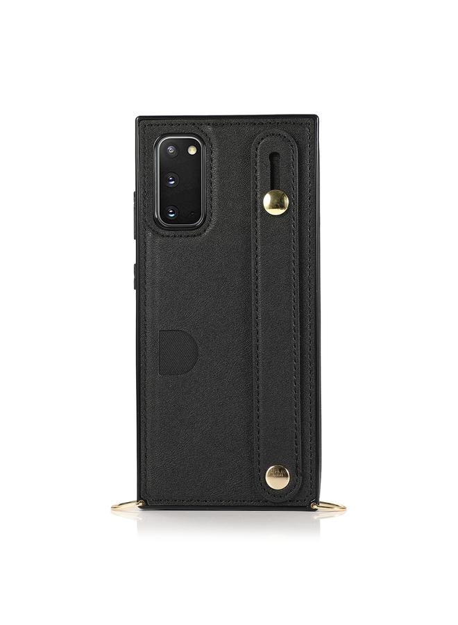 اس-توب جراب لهاتف Samsung Galaxy S20 Plus مع حزام معصم من البولي يوريثان الحراري والبولي يوريثان الحراري، جراب واقٍ مقاوم للصدمات مع حزام كتف وحامل وفتحة بطاقة - Image 2