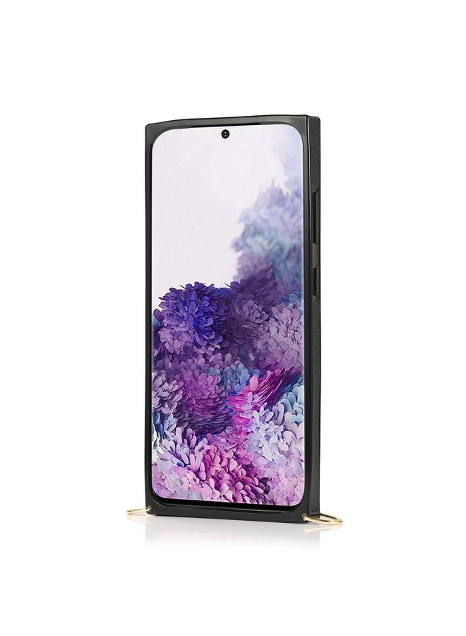 اس-توب جراب لهاتف Samsung Galaxy S20 Plus مع حزام معصم من البولي يوريثان الحراري والبولي يوريثان الحراري، جراب واقٍ مقاوم للصدمات مع حزام كتف وحامل وفتحة بطاقة - Image 3