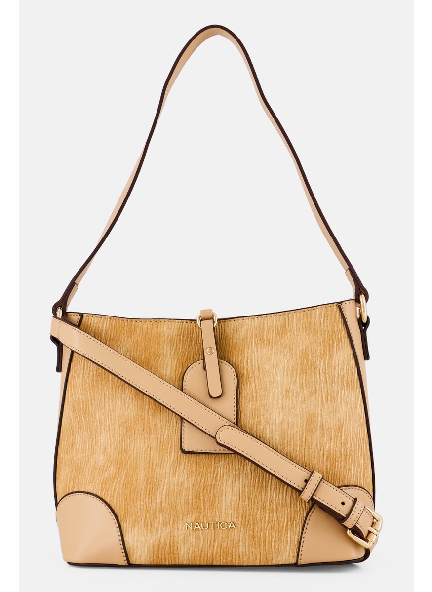 NAUTICA Women Brand Logo Cross Body Bag, Brown  - Image 1