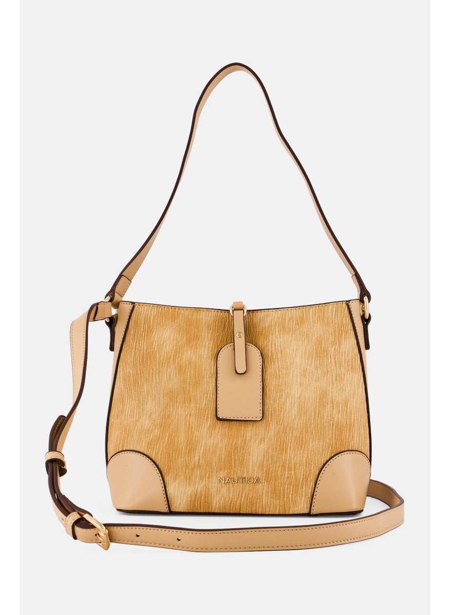NAUTICA Women Brand Logo Cross Body Bag, Brown  - Image 2
