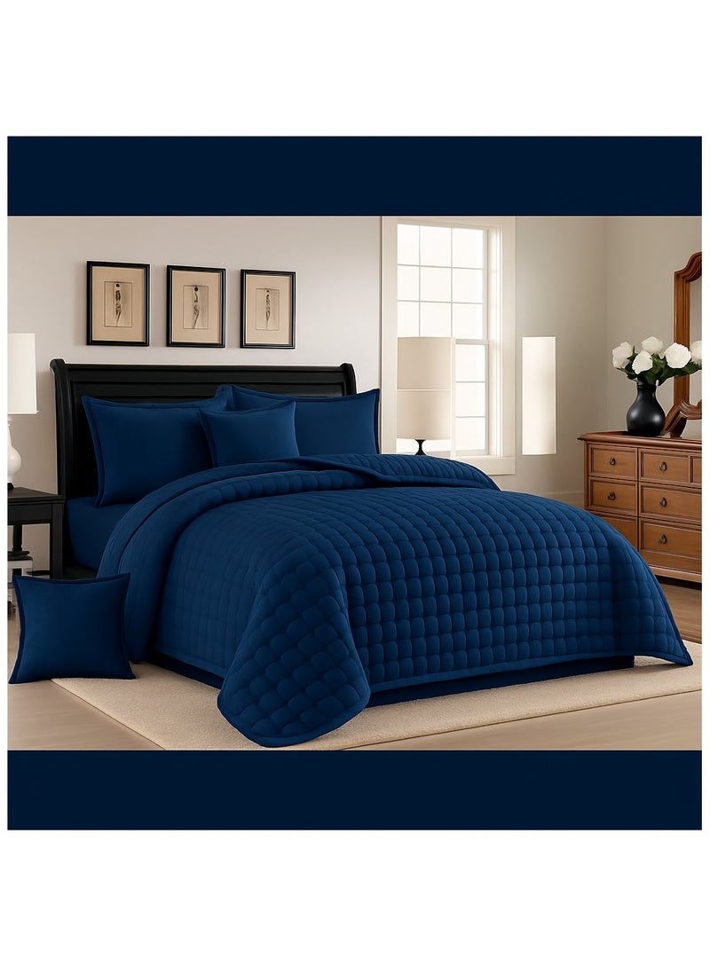 Ming Li King Size Duvet Set – 6 Pieces Polyester Bedspread – 230×250 cm - Image 1