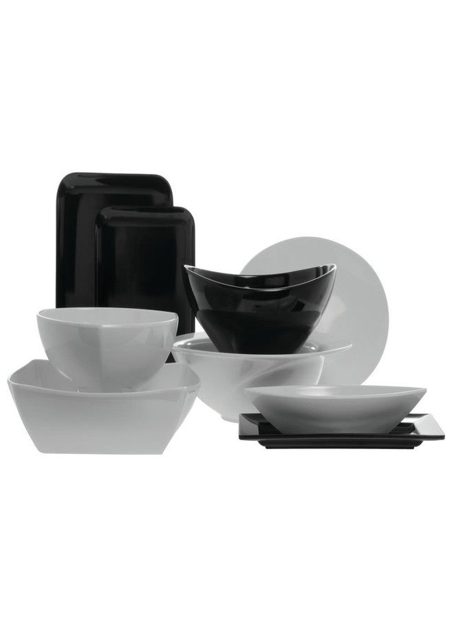 Hubert Square Serving Bowl 167 oz White Melamine - 13 1/4"L x 13 1/4"W x 3 1/2"H - Image 2