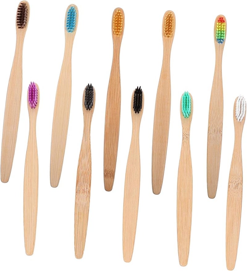 10Pcs Medium Hardness Toothbrush For Adults With Ergonomic Handle And Gum Care - Image 2