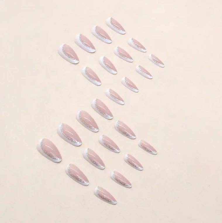 ZOONA ZOONA 24PCS Everlasting French Nails Artificial Nails Art Set Lightweight Long Lasting Easy To Use Quick Fix For Festivals Special Occasions 0W769 - Image 4