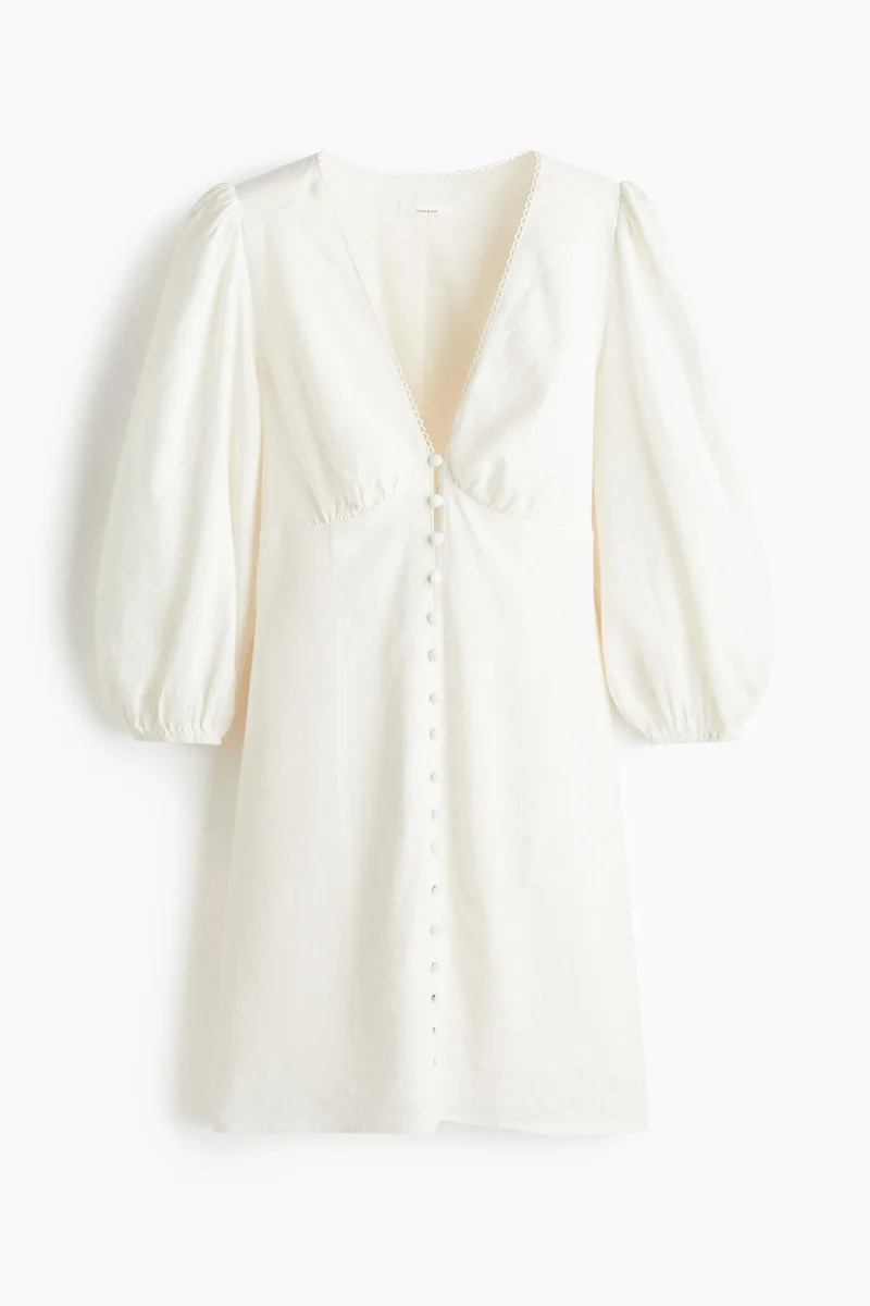 اتش اند ام Linen-blend dress