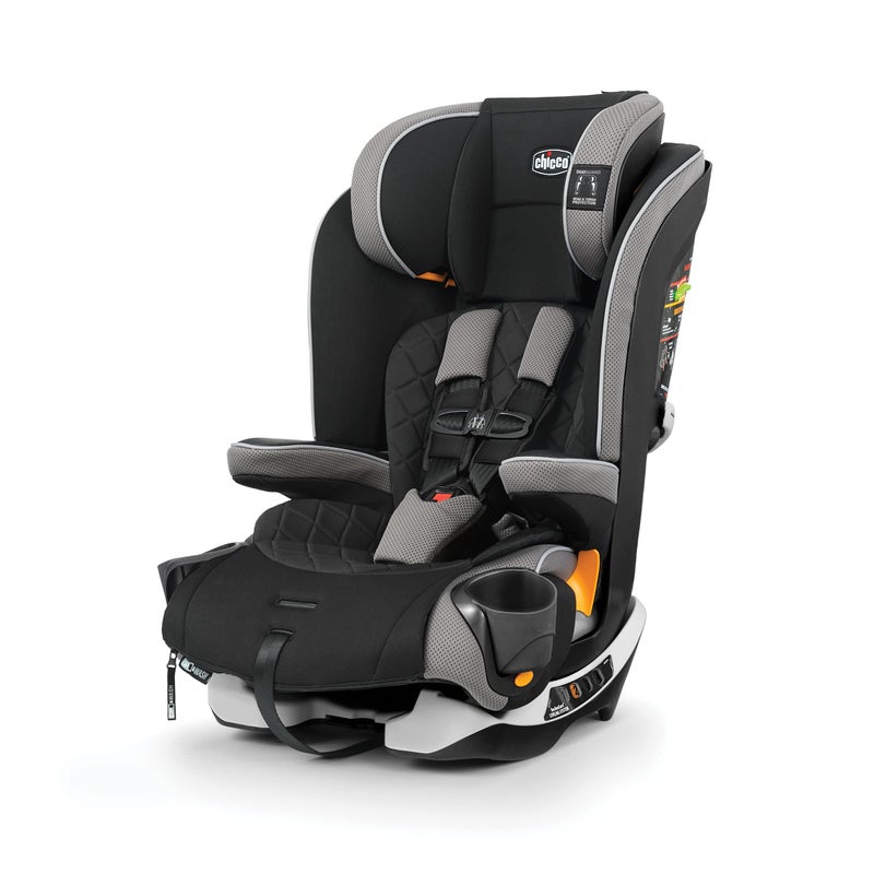 Chicco Chicco MyFit Zip Harness Booster Car Seat 5Point Harness Car Seat and High Back Booster Seat Zip Wash Fabric for Children 25100 lbs NightfallBlack