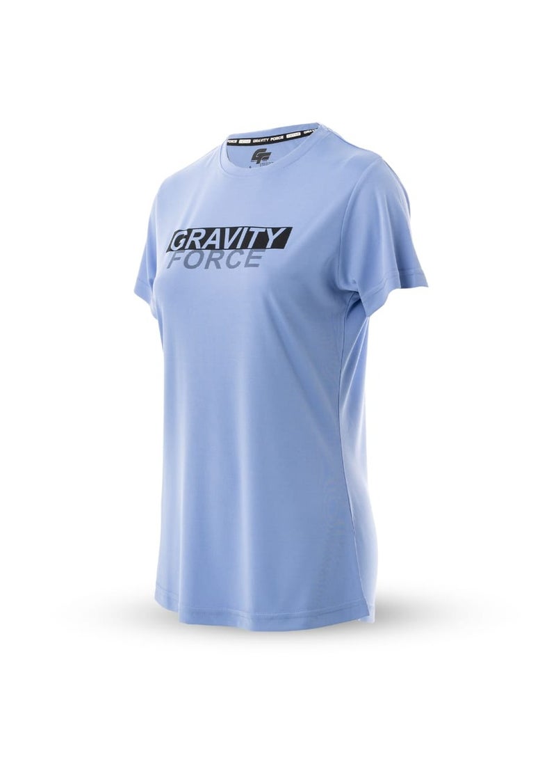 گریوِٹی فورس تيشيرت تدريب نسائي ضاغط من جرافيتي فورس – سريع الجفاف، قابل للتنفس ومريح للرياضة والجيم - Image 1