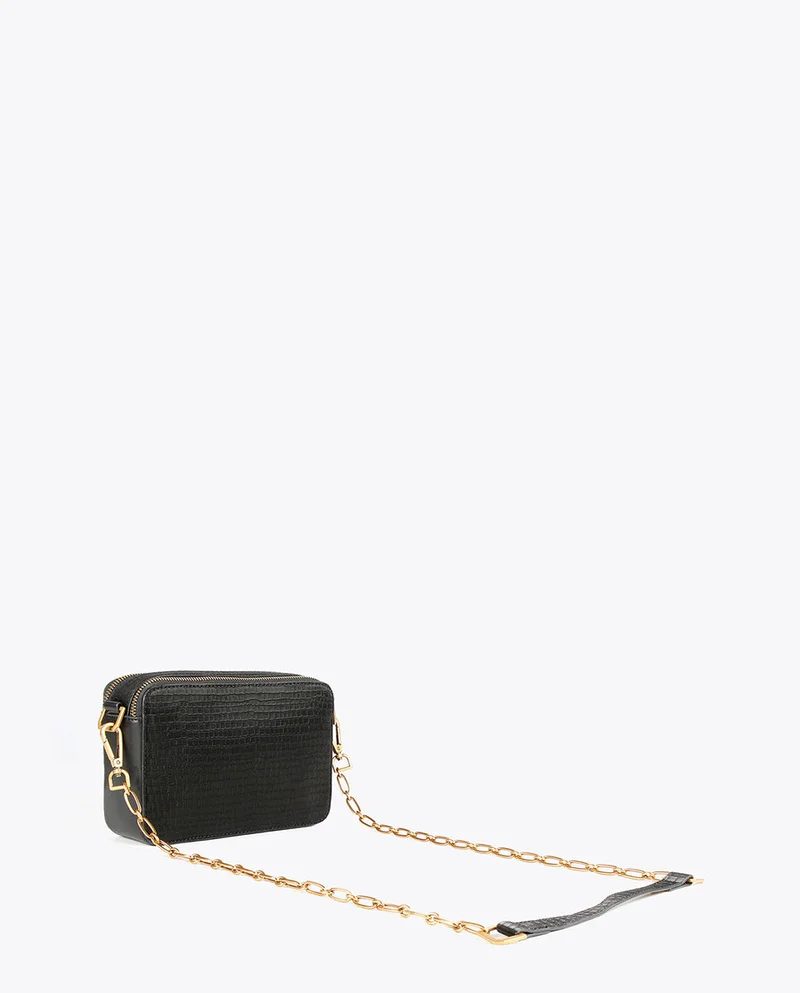 Lola Casademunt Mock croc faux leather crossbody bag